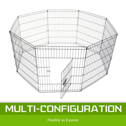 Pet Playpen Foldable Dog Cage 8 Panel 24in V274-PET-PP24