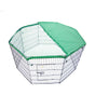 Pet Playpen Foldable Dog Cage 8 Panel 24in with Cover V274-PET-PP24-PPCV24-GN