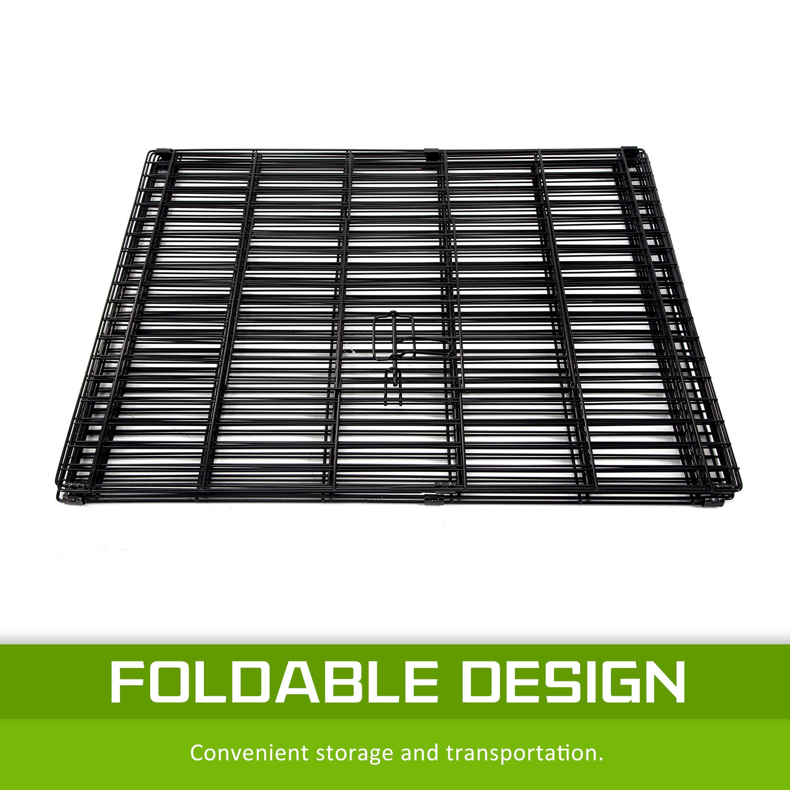 Pet Playpen Foldable Dog Cage 8 Panel 24in with Cover V274-PET-PP24-PPCV24-GN