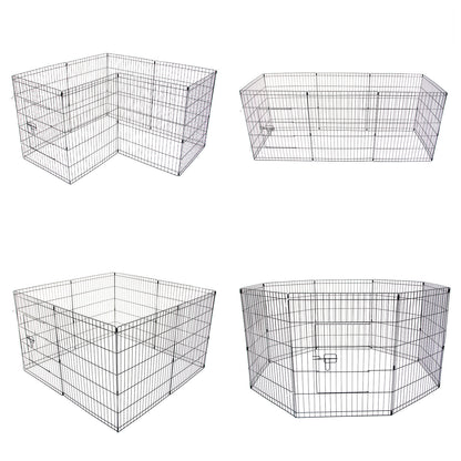 Pet Playpen Foldable Dog Cage 8 Panel 30in V274-PET-PP30