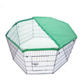 Pet Playpen Foldable Dog Cage 8 Panel 30in with Cover V274-PET-PP30-PPCV30-GN
