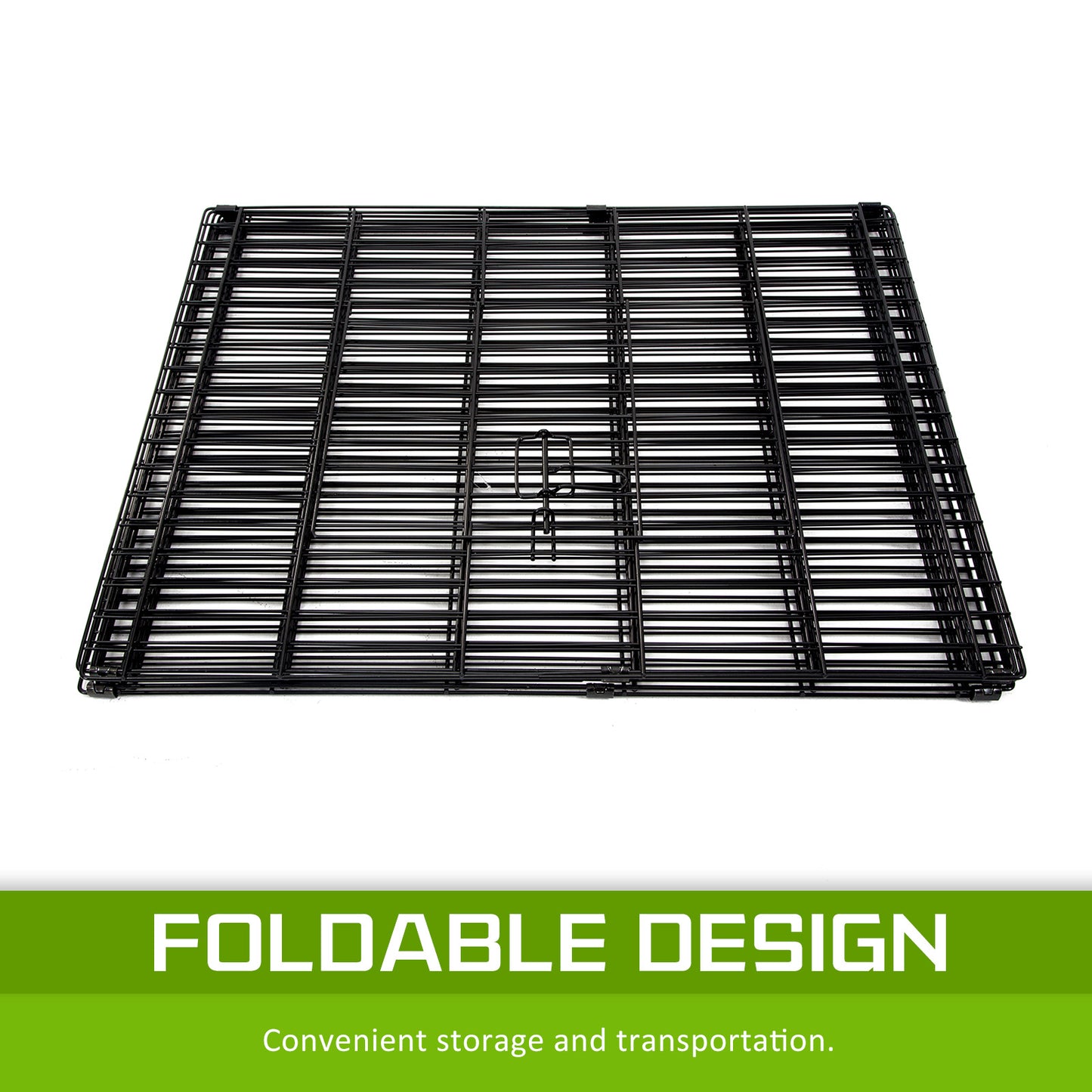 Pet Playpen Foldable Dog Cage 8 Panel 30in with Cover V274-PET-PP30-PPCV30-GN