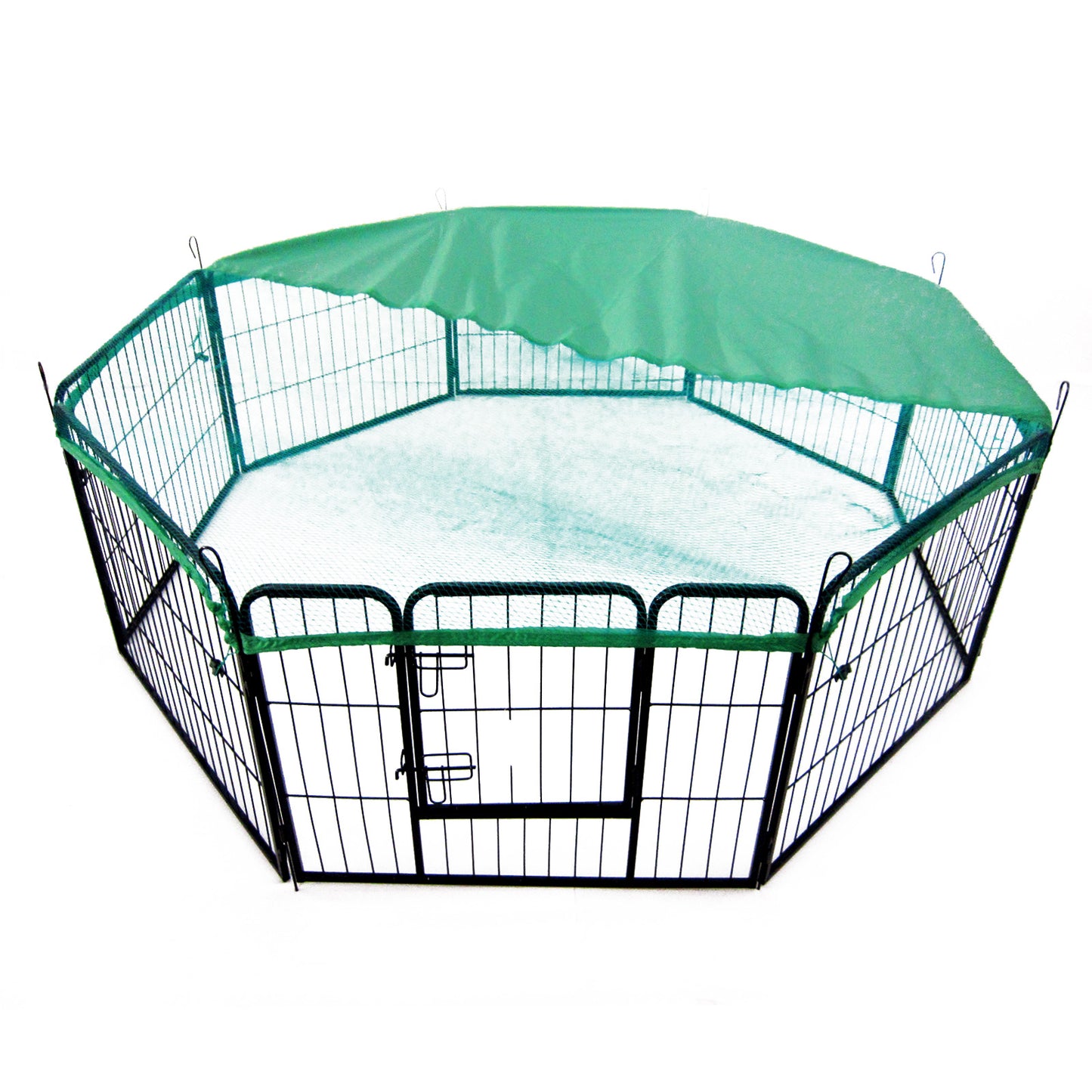 Net Cover Green for Pet Playpen Dog Cage 32in V274-PET-PPCV32S-GN