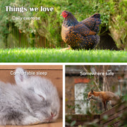 Rabbit Hutch Chicken Coop 204 x 45 x 85cm 2 Storey Cage Mansion V274-PET-RH10016
