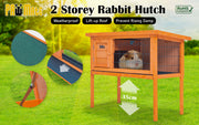 Rabbit Hutch Chicken Coop 91 x 45 x 70cm Free Standing Cage Run Eden V274-PET-RH915