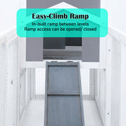 Rabbit Hutch Chicken Coop 147cm 2 Storey Pet Cage Run GRACIE V274-PET-RHPOLY1500S