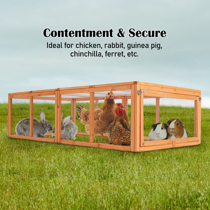 Paw Mate Chicken Coop Rabbit Hutch Extension Run 180 x 90 x 48cm Runey V274-PET-RR4R