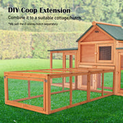 Paw Mate Chicken Coop Rabbit Hutch Extension Run 180 x 90 x 48cm Runey V274-PET-RR4R