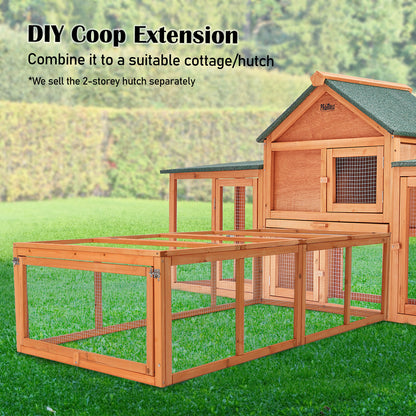 Paw Mate Chicken Coop Rabbit Hutch Extension Run 180 x 90 x 48cm Runey V274-PET-RR4R
