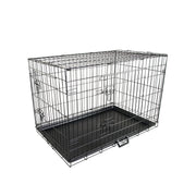 Wire Dog Cage Foldable Crate Kennel 24in with Tray V274-PET-WC24