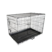 Wire Dog Cage Foldable Crate Kennel 30in with Tray V274-PET-WC30