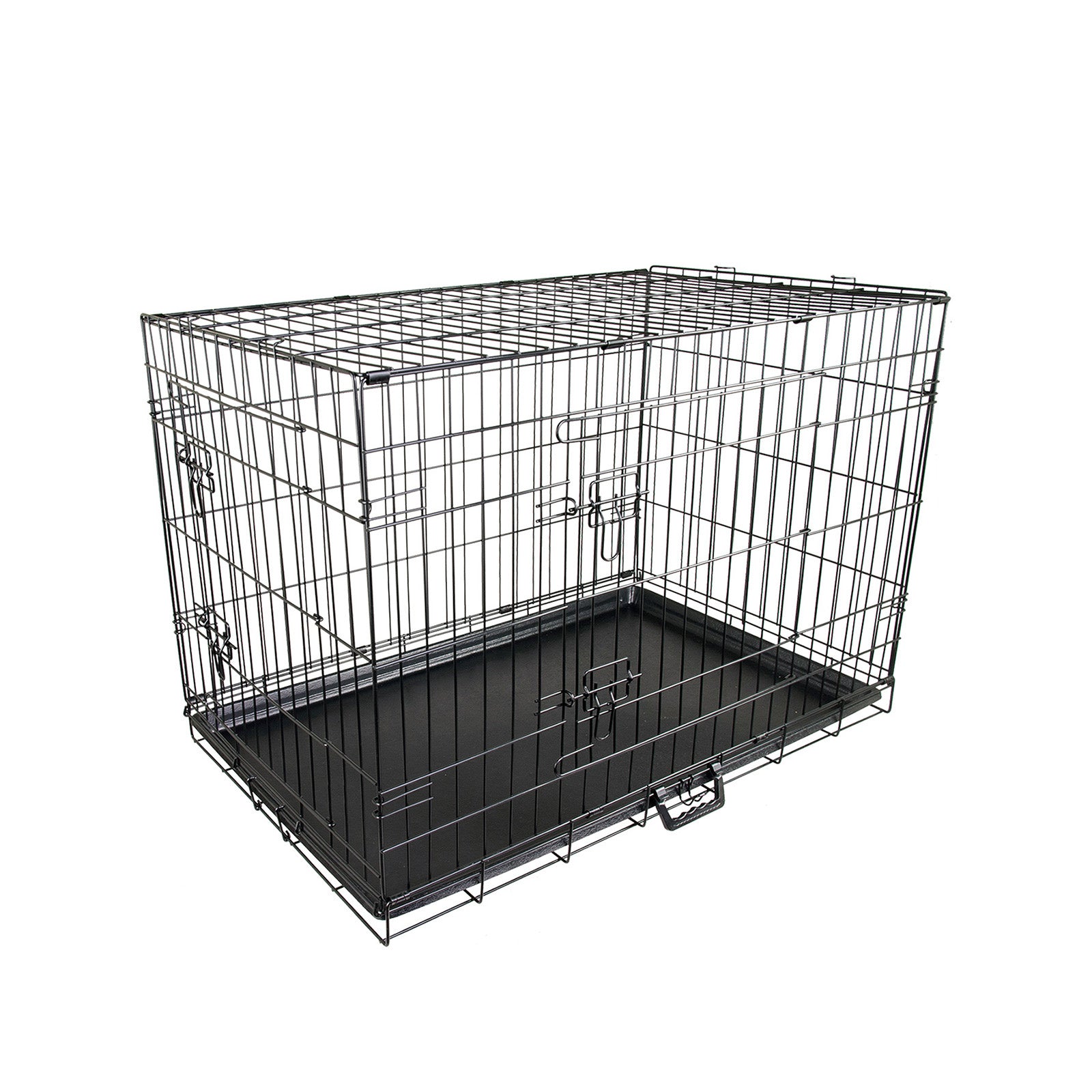 Wire Dog Cage Foldable Crate Kennel 30in with Tray V274-PET-WC30