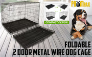 Wire Dog Cage Foldable Crate Kennel 30in with Tray V274-PET-WC30