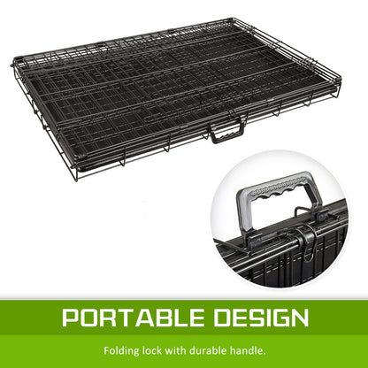 Wire Dog Cage Foldable Crate Kennel 30in with Tray V274-PET-WC30