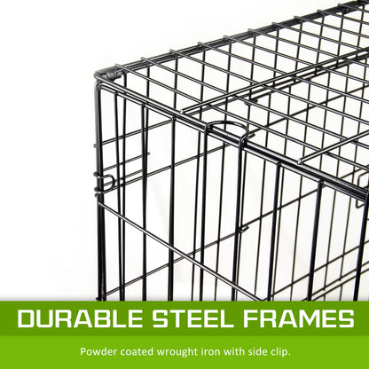 Wire Dog Cage Foldable Crate Kennel 36in with Tray V274-PET-WC36