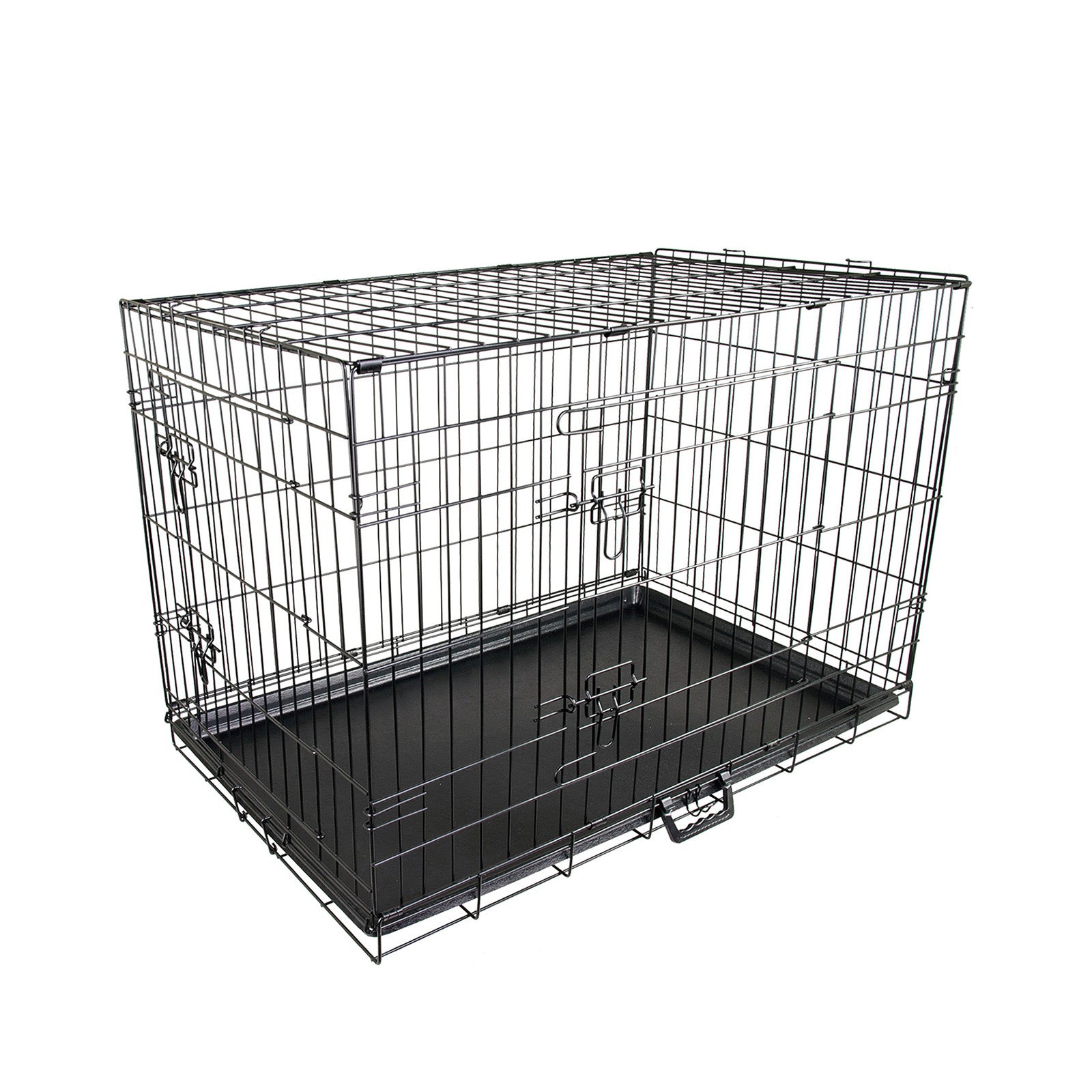 Wire Dog Cage Foldable Crate Kennel 42in with Tray V274-PET-WC42