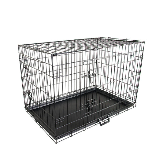 Wire Dog Cage Foldable Crate Kennel 42in with Tray V274-PET-WC42