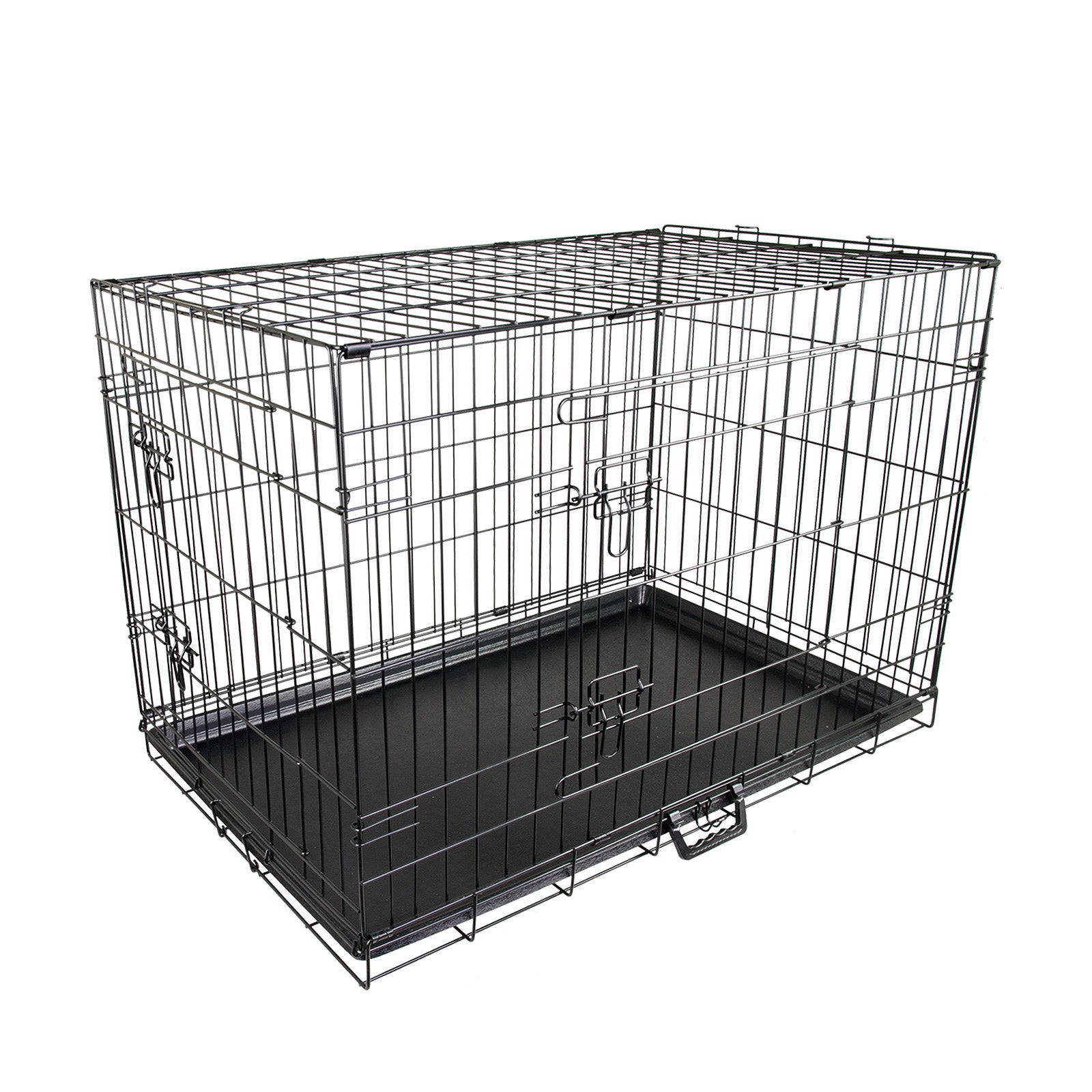 Wire Dog Cage Foldable Crate Kennel 48in with Tray V274-PET-WC48