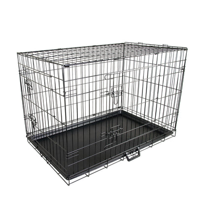 Wire Dog Cage Foldable Crate Kennel 48in with Tray V274-PET-WC48