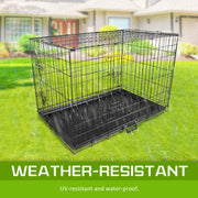 Wire Dog Cage Foldable Crate Kennel 48in with Tray V274-PET-WC48