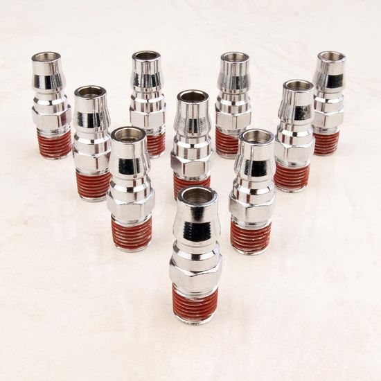 10X 1/4" Nitto Type Male Air Coupling Coupler Fitting Connector 4 x 1.5cm V274-TL-RP8335