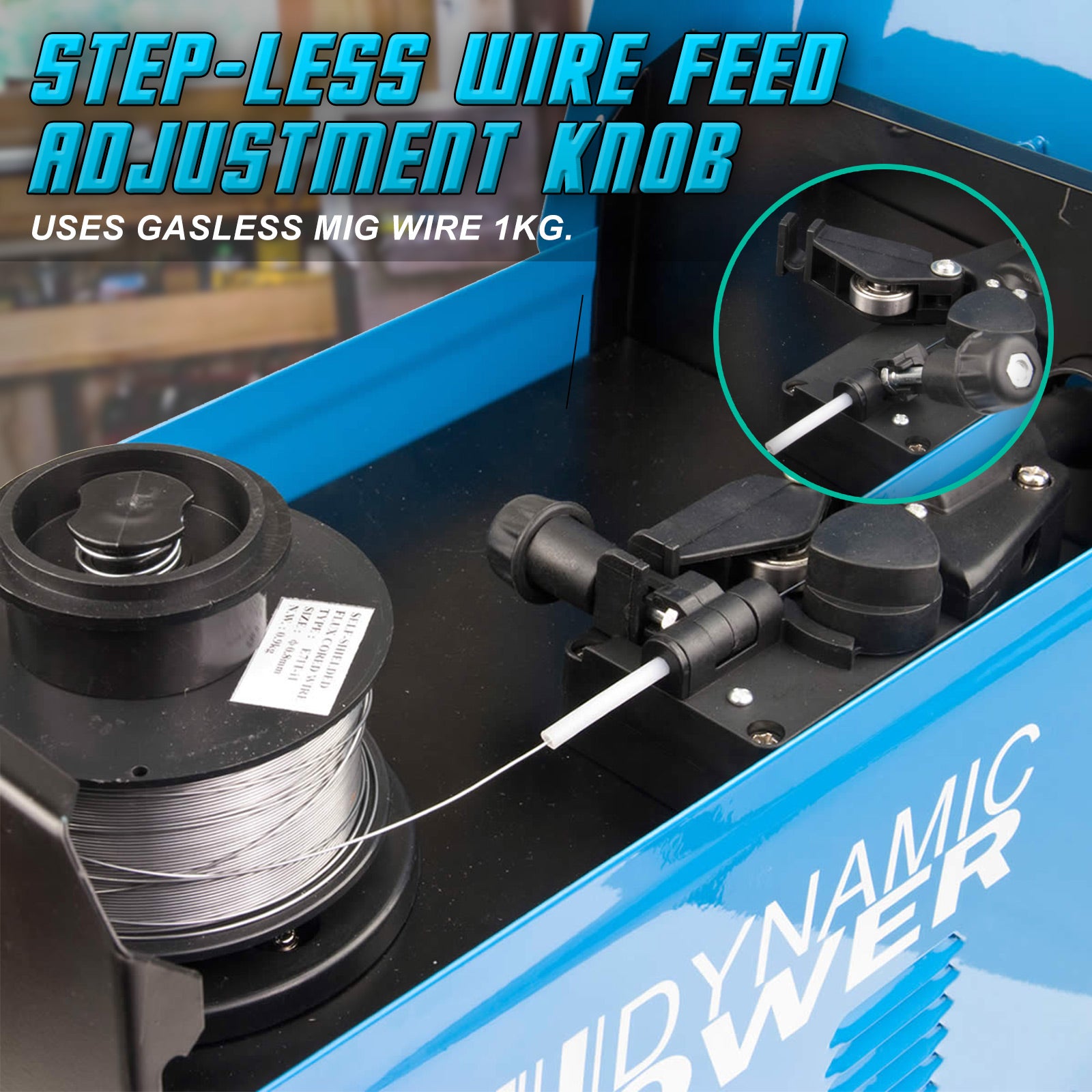 MIG Gasless Welder + Wire Portable Welding Machine 130Amp V274-TL-WM130NG-WIRE