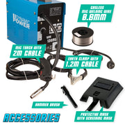 MIG Gasless Welder + Wire Portable Welding Machine 130Amp V274-TL-WM130NG-WIRE