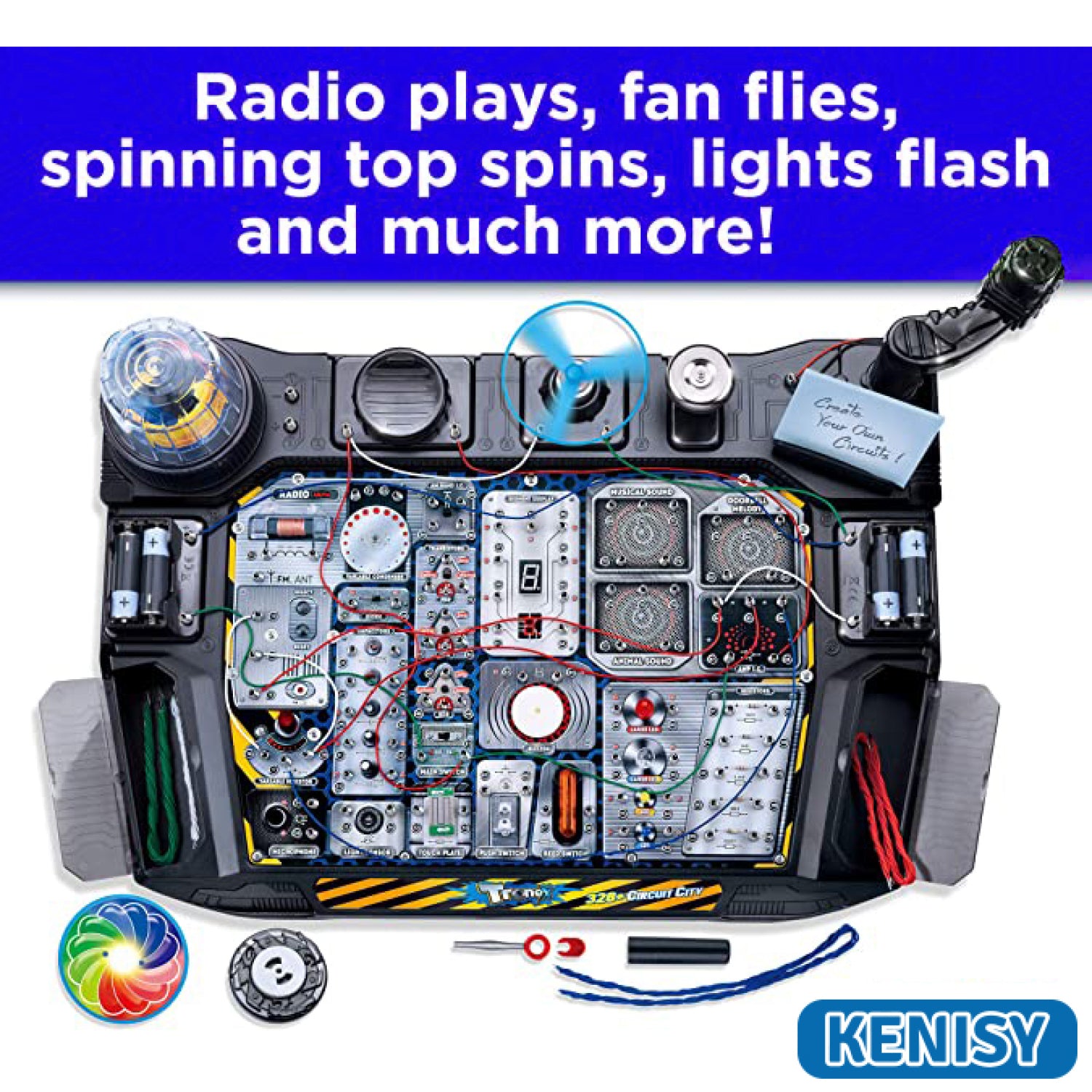 Tronex 328+ Circuit City STEM Kit Toy for Kids Educational Circuit Learning Board V274-TOY-KN-3AT2328