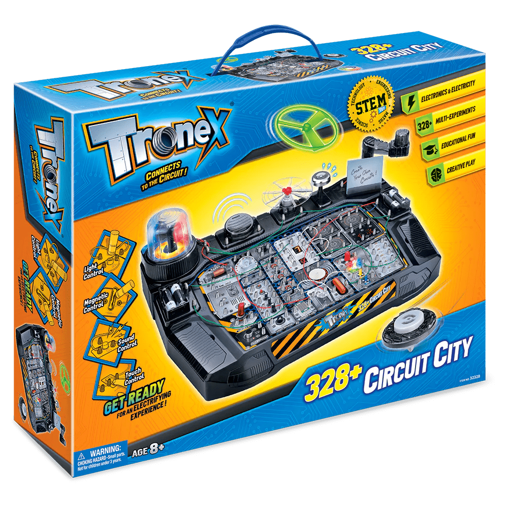 Tronex 328+ Circuit City STEM Kit Toy for Kids Educational Circuit Learning Board V274-TOY-KN-3AT2328