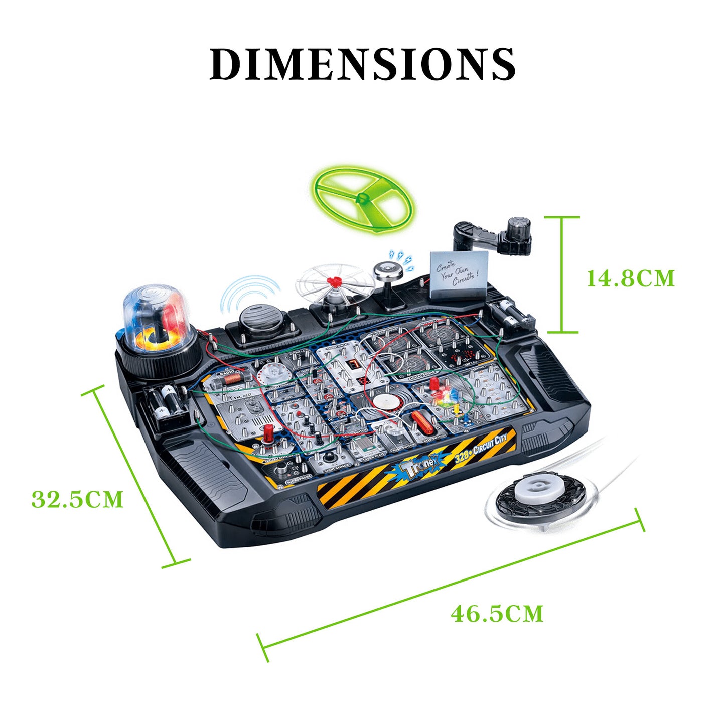 Tronex 328+ Circuit City STEM Kit Toy for Kids Educational Circuit Learning Board V274-TOY-KN-3AT2328