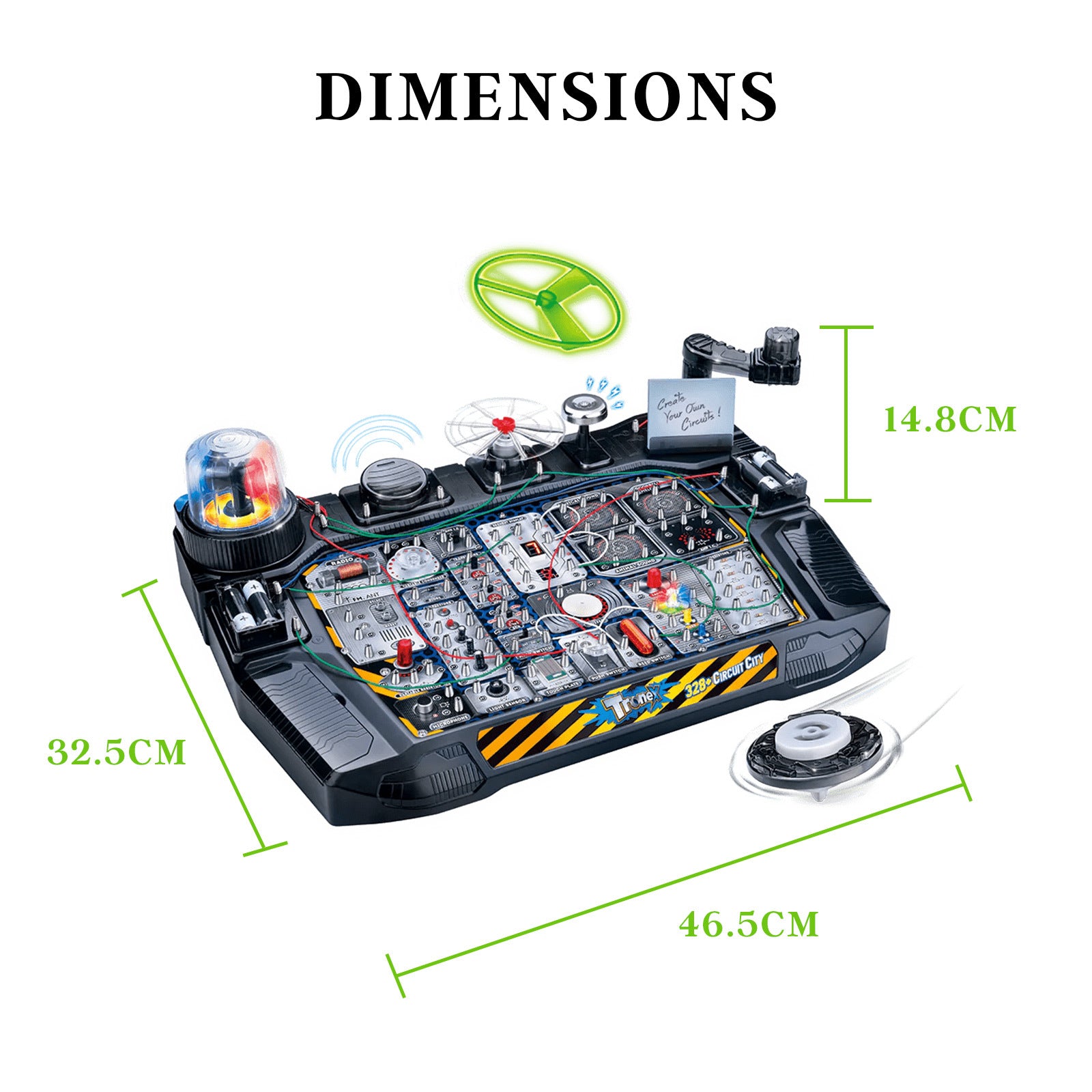 Tronex 328+ Circuit City STEM Kit Toy for Kids Educational Circuit Learning Board V274-TOY-KN-3AT2328