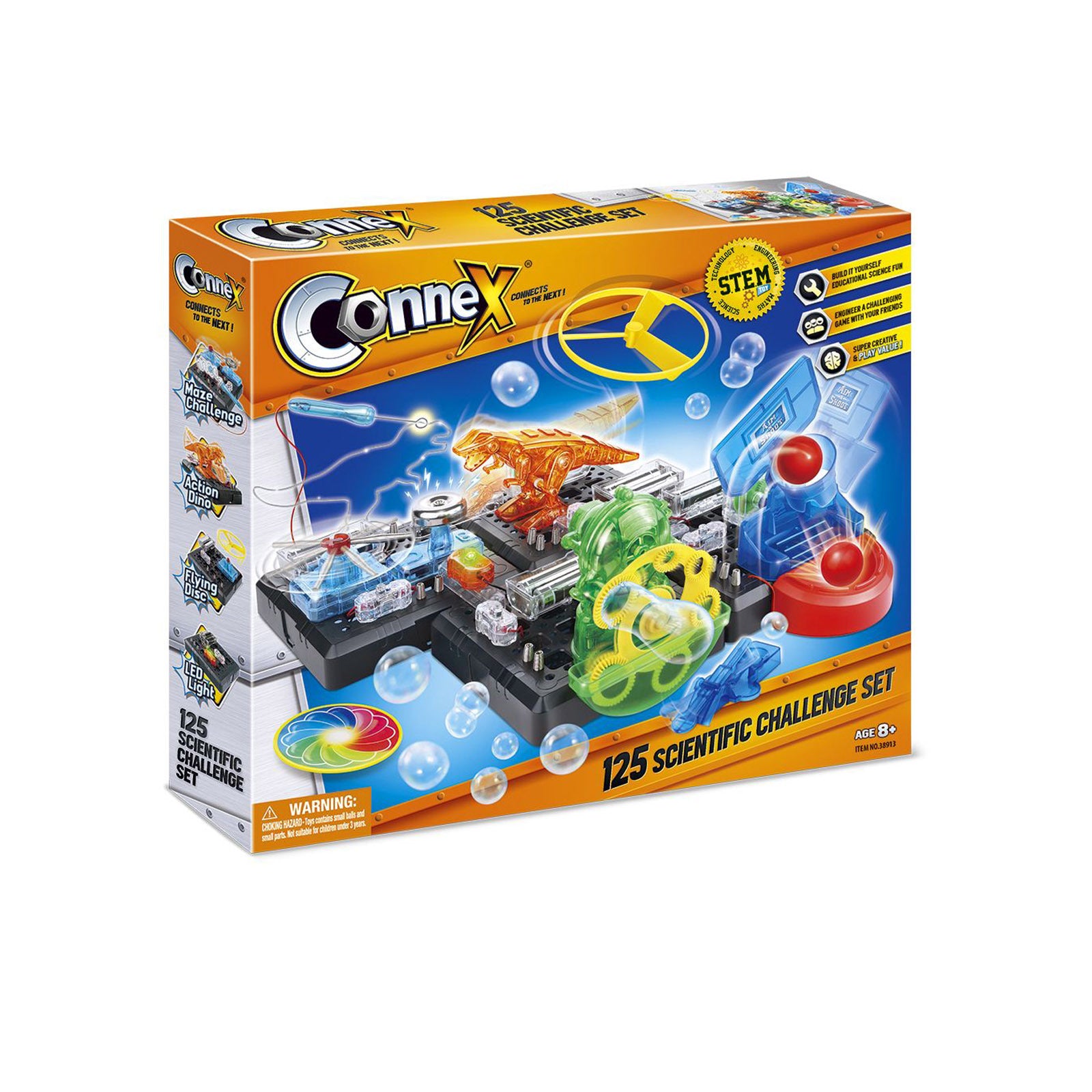 Connex 125 Scientific Challenge Set STEM Toy Build Your Own Learning Kit V274-TOY-KN-3AT8913