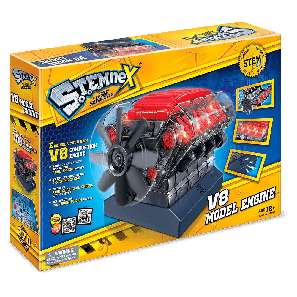 Stemnex Amazing V8 Model Engine STEM Toy Build Your Own Educational Construction Kit V274-TOY-KN-3AT9102