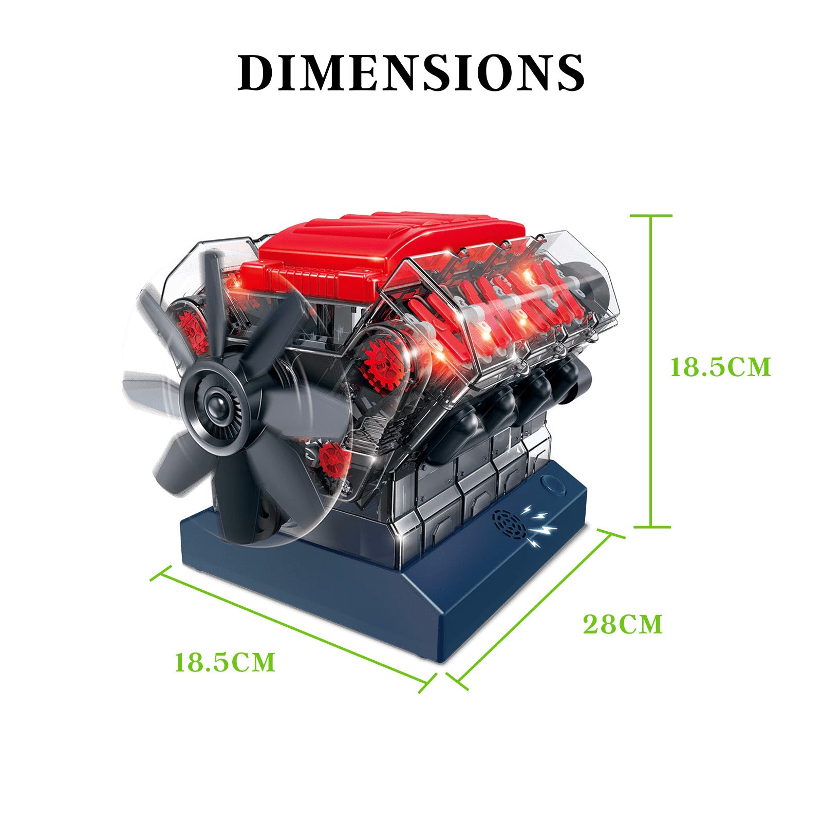 Stemnex Amazing V8 Model Engine STEM Toy Build Your Own Educational Construction Kit V274-TOY-KN-3AT9102