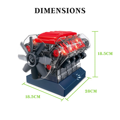 Stemnex Amazing V8 Model Engine STEM Toy Build Your Own Educational Construction Kit V274-TOY-KN-3AT9102