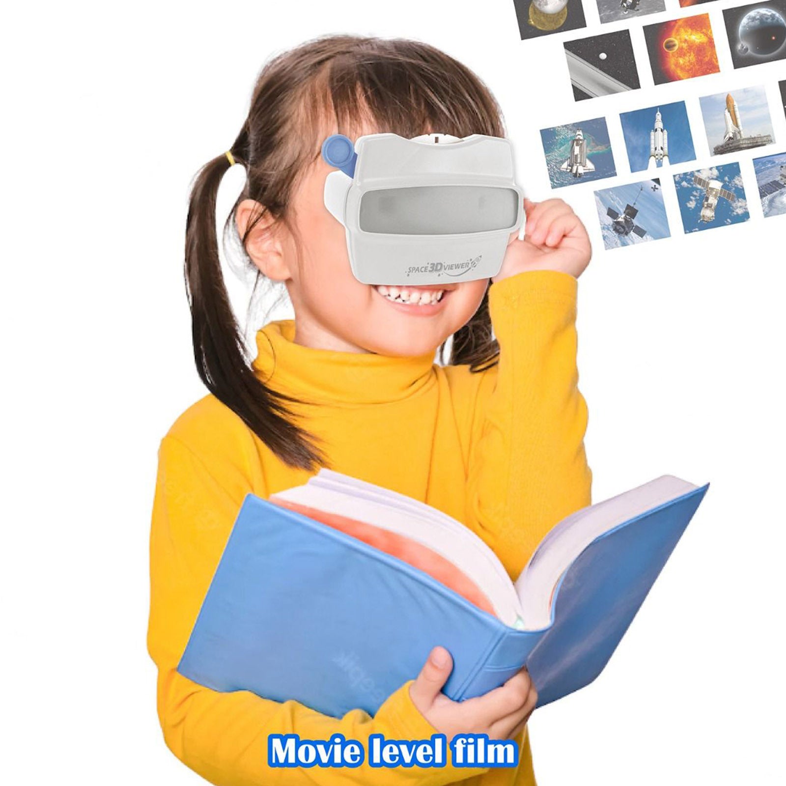 Space 3D Viewer Explore Universe Moon - Kids STEAM Learning Toy V274-TOY-KN-A3DV-N