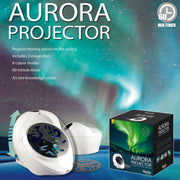 Aurora Projector Moving Night Light 8 Colour Mode - Kids Learning Toy V274-TOY-KN-AAUROP
