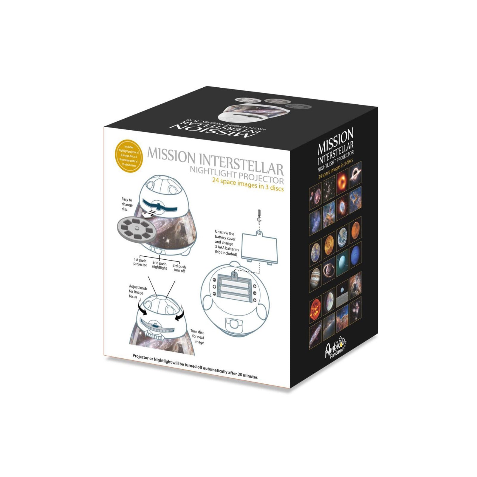 Mission Interstellar Dreamy Sky Night Light Projector - Kids STEAM Toy V274-TOY-KN-ADREAMSKY-MI