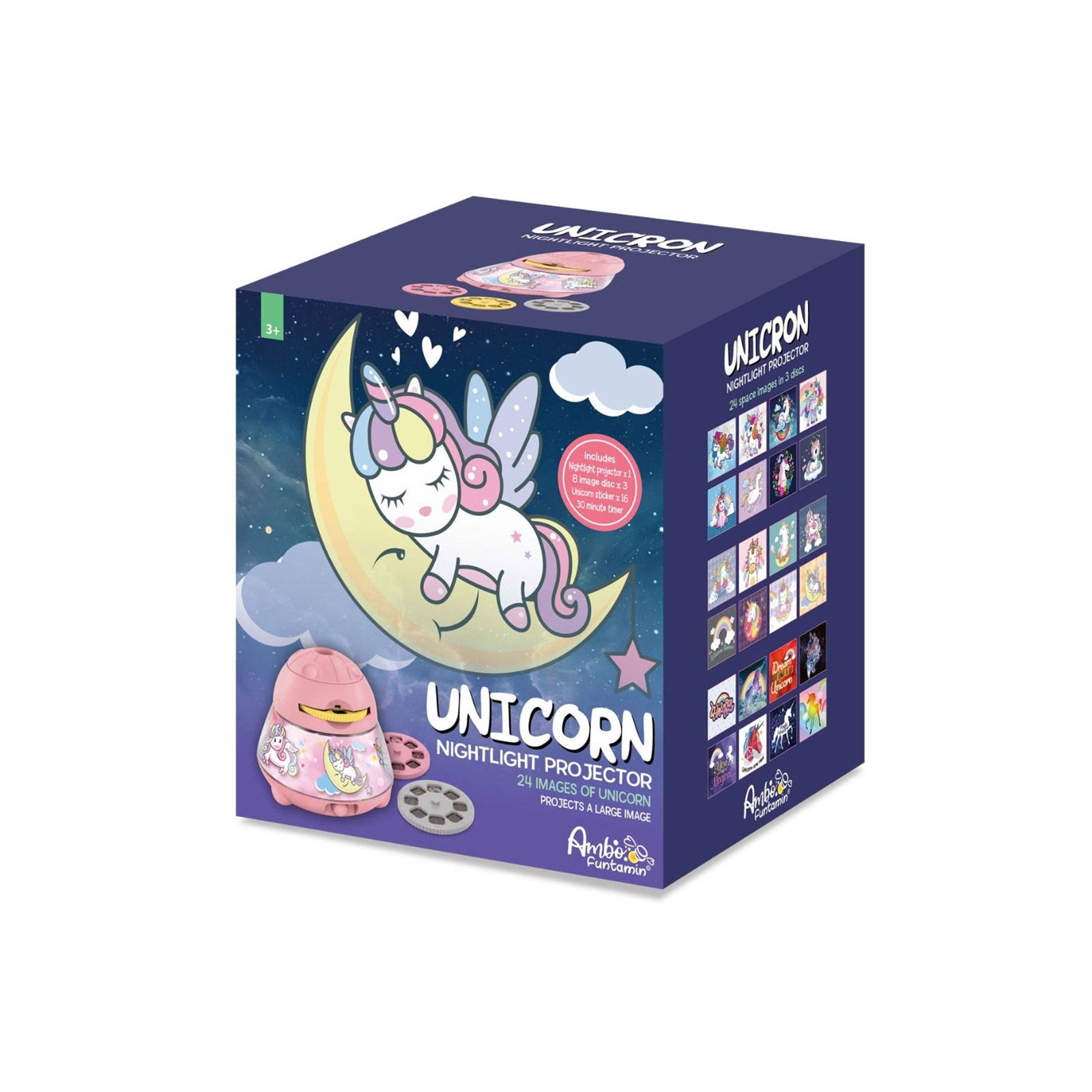 Unicorn Dreamy Sky Night Light Projector - Kids STEAM Toy V274-TOY-KN-ADREAMSKY-U