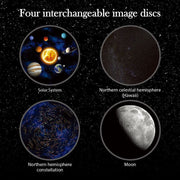 Solar System Star Light Projector STEM Toy - Space Planet Moon Galaxy Night Lights V274-TOY-KN-ASOLAP
