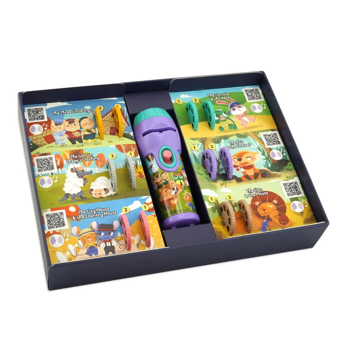 Storytelling Torch Projector 6 Stories Gift Set - Audio Kids Learning STEM Toy V274-TOY-KN-ATR9-STGB