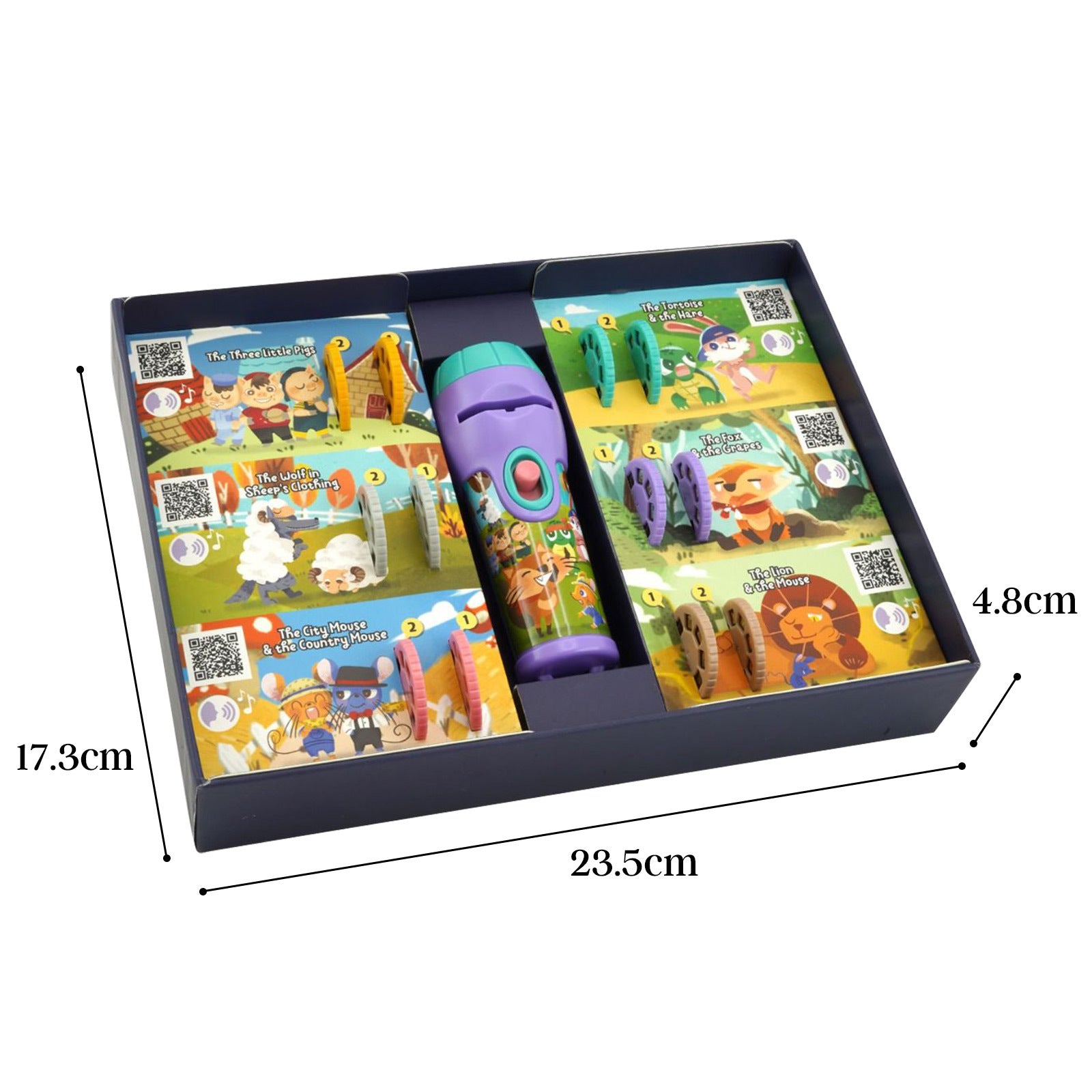 Storytelling Torch Projector 6 Stories Gift Set - Audio Kids Learning STEM Toy V274-TOY-KN-ATR9-STGB