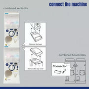Gachapon Capsule Toy Vending Machine Lite Mini Collectible Gacha Dispenser Stackable WHITE V274-TOY-KN-F-MDGACHAL