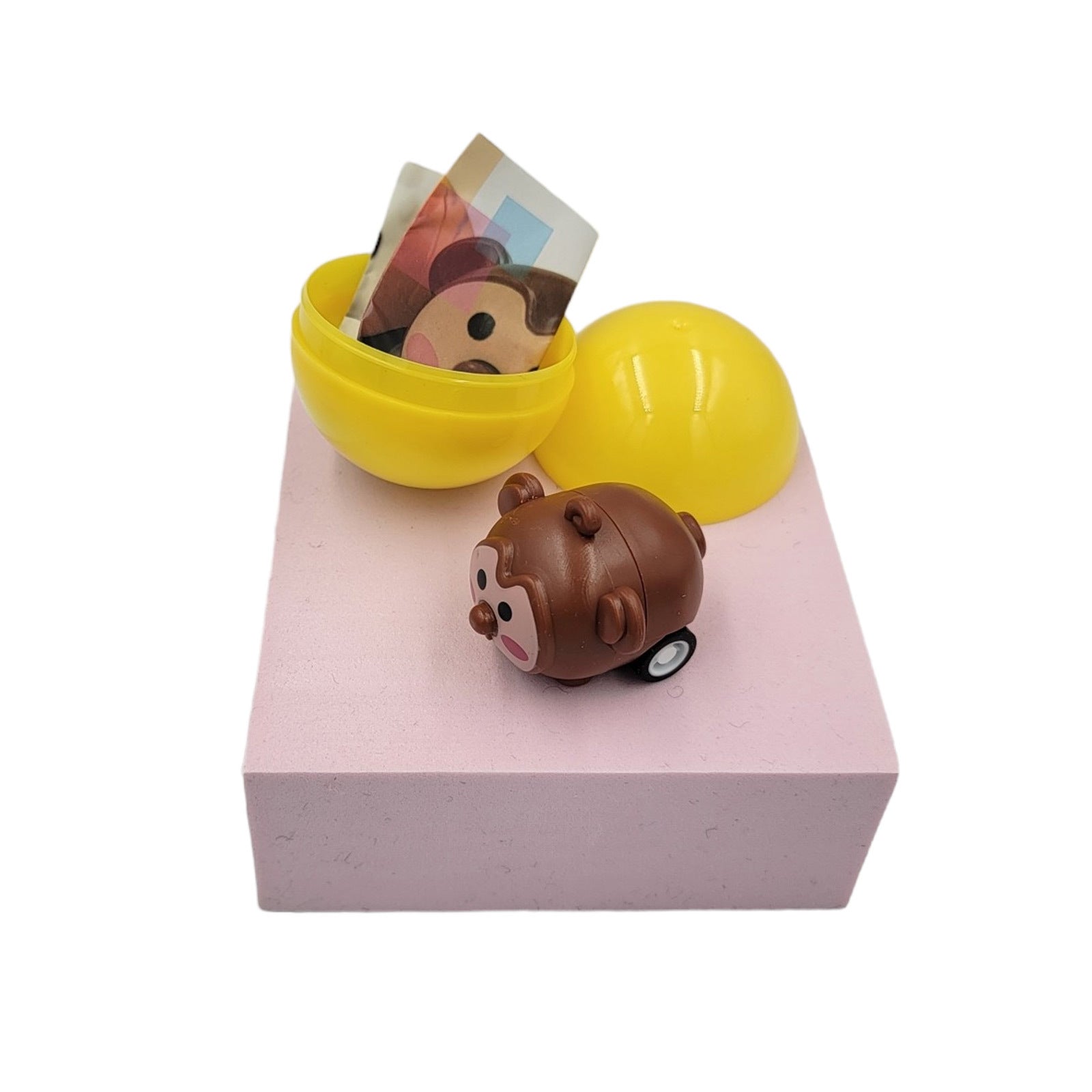 40X Cute Animal Pull Back Car Toy Capsules 50mm Collectible Gacha in Display Box V274-TOY-KN-F-PBCAN-50