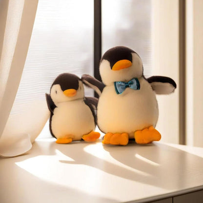 2X Plush Penguin Keychain Or Doll With Sound Activation BLACK V274-TOY-KN-F-PLUSPNB2P