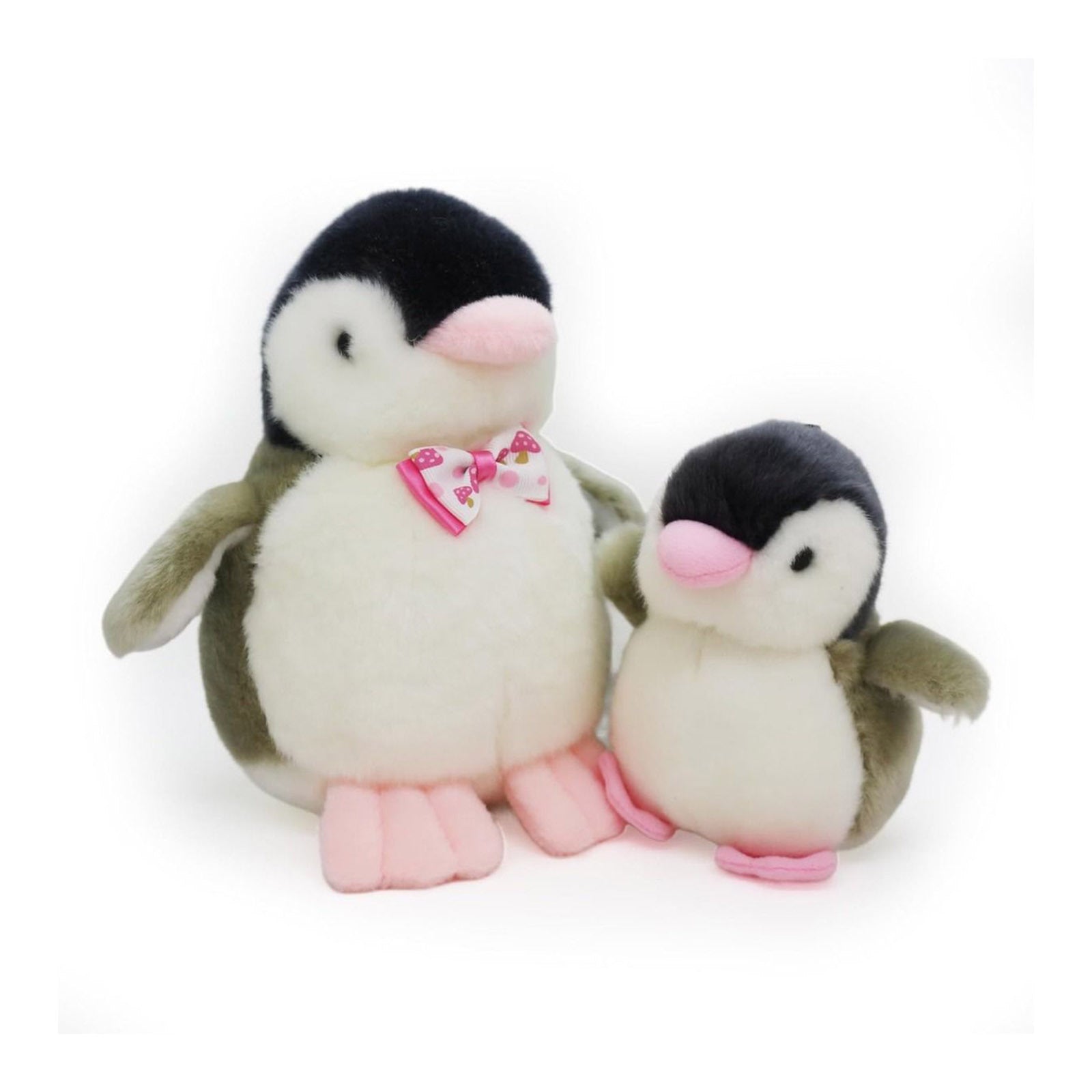 2X Plush Penguin Keychain Or Doll With Sound Activation GREY V274-TOY-KN-F-PLUSPNG2P