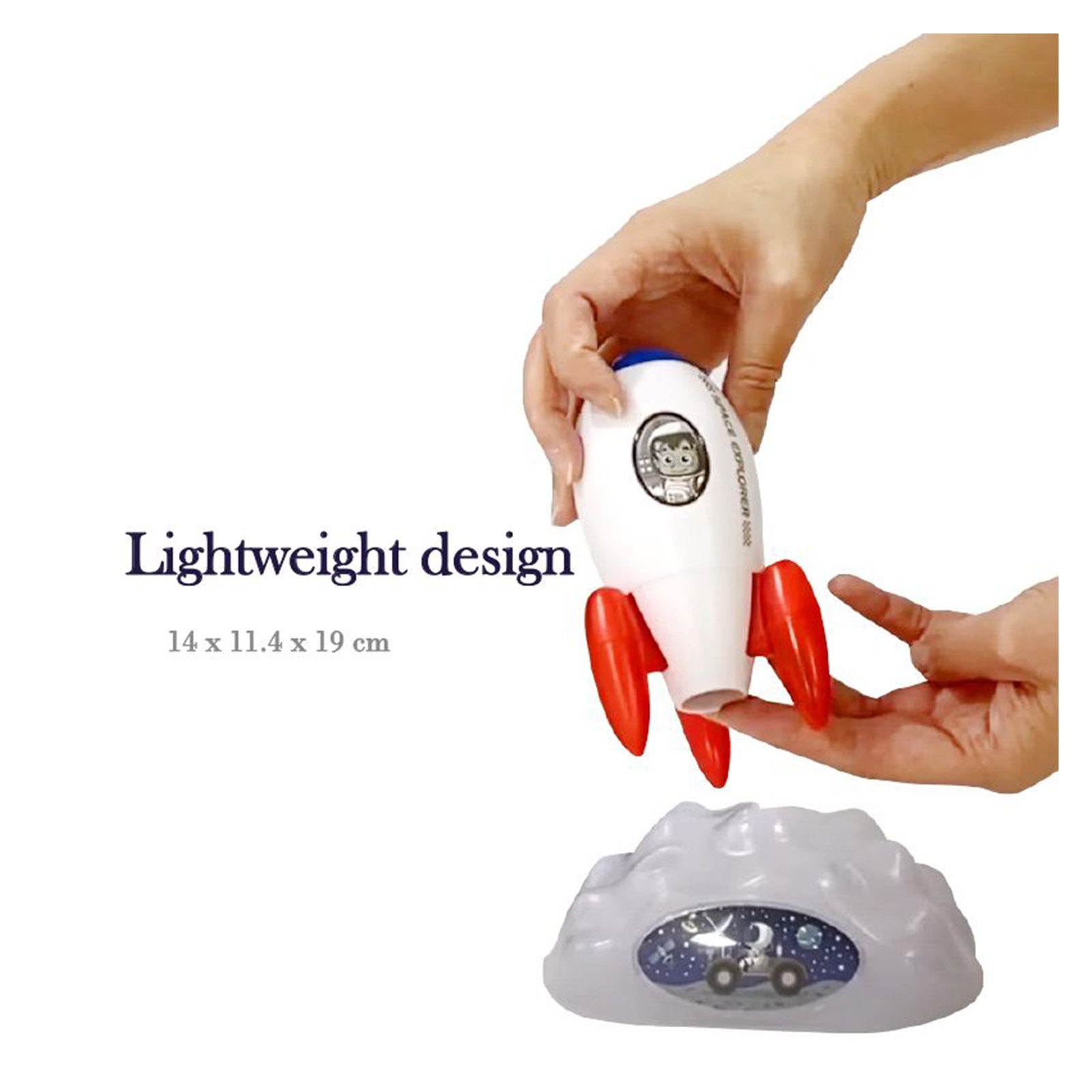Rocket Projector Night Light Kids STEM Toy - Outer Space Planet V274-TOY-KN-LUP-0025