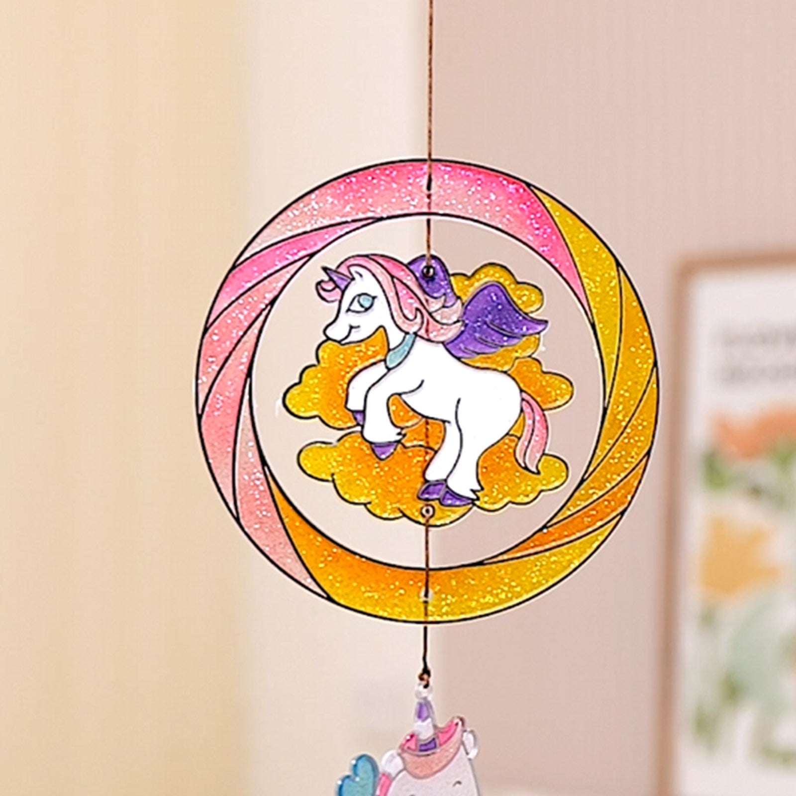 Sparkly Ornament Suncatcher - DIY for Kids Art Craft Colouring PaintingSet V274-TOY-KN-TAAC051-1