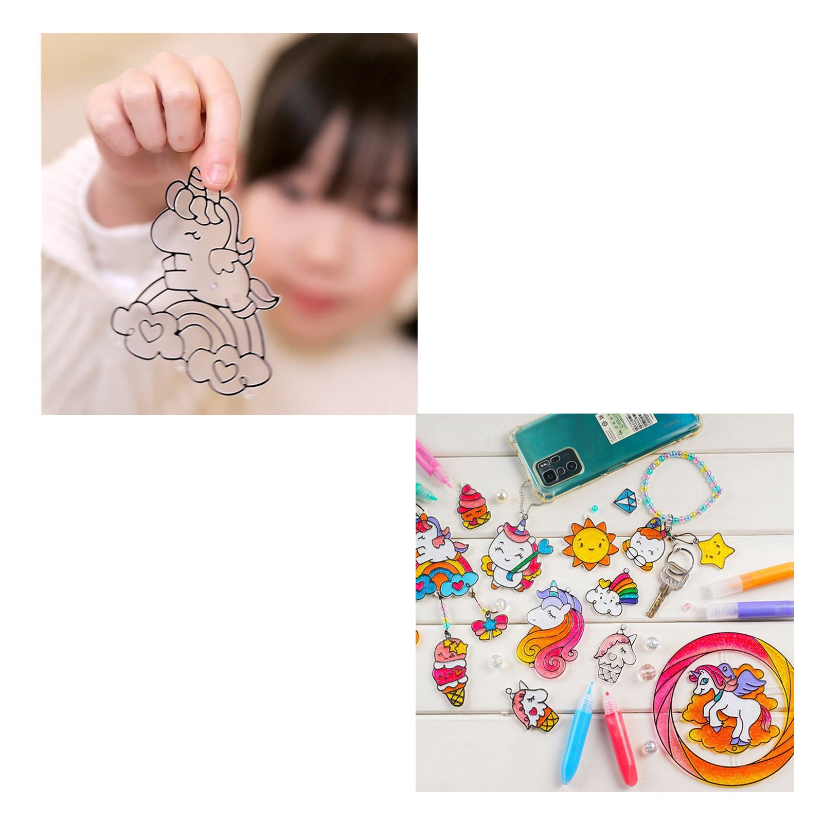 Sparkly Ornament Suncatcher - DIY for Kids Art Craft Colouring PaintingSet V274-TOY-KN-TAAC051-1