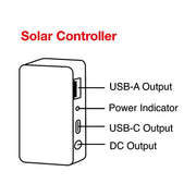 40W Solar Panel Portable Charger JumpsPower Power Generator Foldable V274-VE-JP-SOLPAN-40W